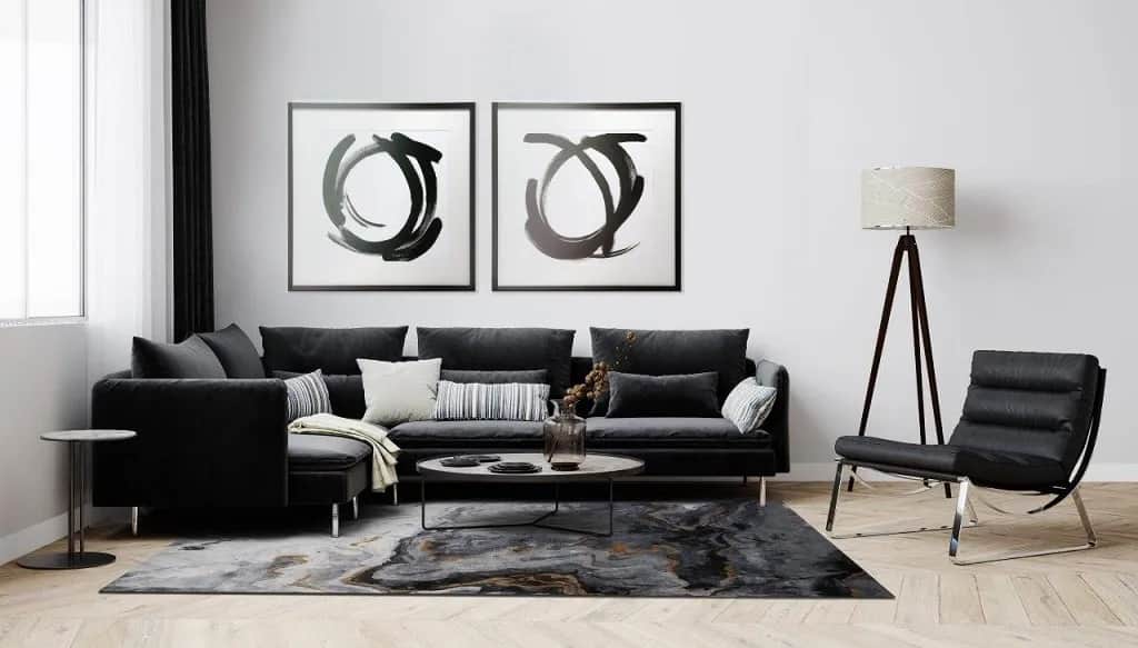 Jaki dywan do czarnej kanapy? Oto kolory i wzory, które zachwycą