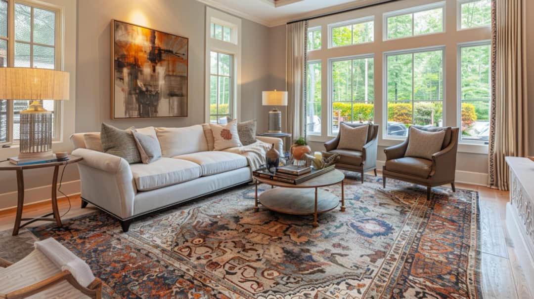 Aranżacje dywanów w salonie: Jak wybrać i ułożyć? Poradnik