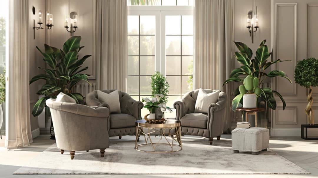 Beż z szarym: Modne połączenie kolorów we wnętrzach