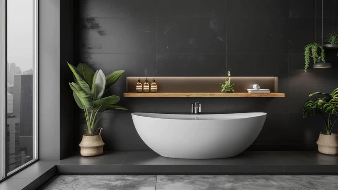 Czarno szara łazienka: Pomysły na nowoczesne i eleganckie wnętrze