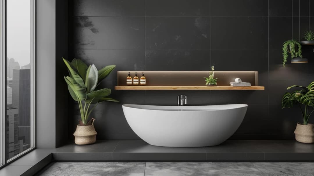 Czarno szara łazienka: Pomysły na nowoczesne i eleganckie wnętrze